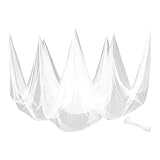 Zanzariera da giardino, rete anti insetti, rete per orto, rete per mosche e uccelli, barriera per caccia, protezione delle piante (bianco, 2.4 x 4 m)