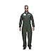 EraSpooky Men Flight Suit Pilot Costume Cosplay Jumpuit for Halloween Party Green
