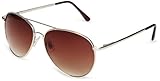 Eyelevel Sergeant Pilot Style Unisex Adult Sunglasses Brown One Size Image