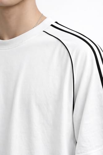Image of NETCLICK Men's Plain Polycotton Relax Fit Round Neck Half Sleeve T-Shirt, Gym & Travel