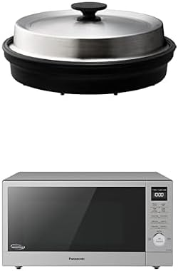 Panasonic HomeChef Magic Pot for Microwave Oven - NN-ASP1AW + Panasonic NN-SD78LS 1.6 cu.ft Cyclonic Inverter Countertop Microwave Oven
