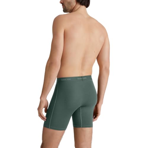 Image of Tommy John Men's Luxe Modal 6 inch Mid-Length Boxer Brief Underwear 3-Pack | 3 Pack, Stay-Put Waistband, Luxury Soft, Machine Wash, Contour Pouch for Comfort and Control, Tagless, Stretch Style