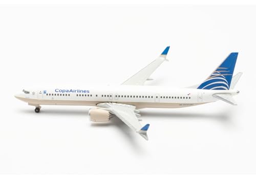 Boeing 737 MAX 9 Copa Airlines Herpa miniatura metálica prefabricada de lujo 5