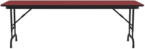 Miniatura 192 de Correll - Mesa plegable de altura ajustable y resistente, parte superior laminada de alta presión, fabricada en Estados Unidos, delantal de acero