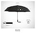 Balios (Designed in UK Travel Umbrella Luxurious Golden Hardwood Handle Auto Open & Close Windproof Frame Single Canopy Automatic Folding Umbrella Men's & Ladies (Jet Black)