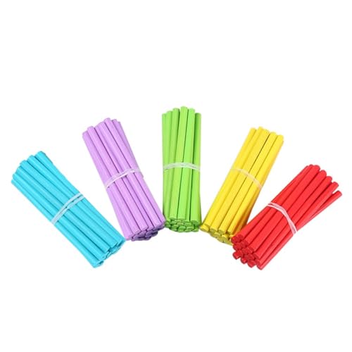 LRXIYODE 100 Bâtonnets De Comptage en Bois 8 Pouces Jouets Éducatifs Mathématiques pour Enfants Apprentissage Arithmétique Coordination Œil-Main Montessori