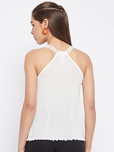 Image of LE BOURGEOIS Women Solid Relaxed Fit Cami Top