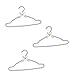 3pcs Pearl Hanger Plastic Clothes Hanger Clothes Drying Rack Sweaters Hangers Skirt Hangers Sweater Drying Rack Bridesmaid Hangers Beaded Trim Hangars White Pack Iron Wire Unique