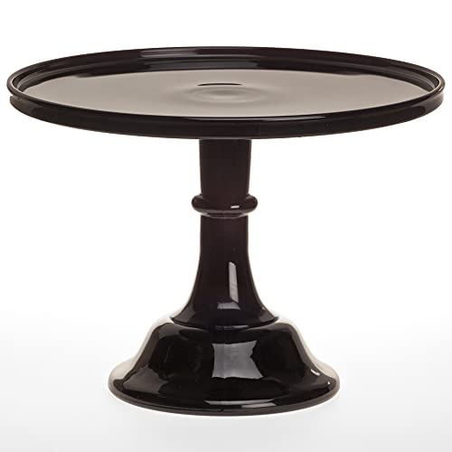Black Raspberry 12 Glass Cake Stand - By Mosser Glass