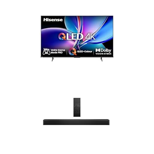 Bundle of Hisense 55E7Q PRO Fernseher 139cm (55 Zoll) 4K UHD QLED, Smart TV+ HS2100, 2.1 Kanal Soundbar, 240W max Audio Power,Dolby Audio, DTS Virtual:X, Ultra-Slim Wireless subwoofer, TV Mode, EzPlay Bundle of Hisense 55E7Q PRO Fernseher 139cm (55 Zoll) 4K UHD QLED, Smart TV+ HS2100, 2.1 Kanal Soundbar, 240W max Audio Power,Dolby Audio, DTS Virtual:X, Ultra-Slim Wireless subwoofer, TV Mode, EzPlay