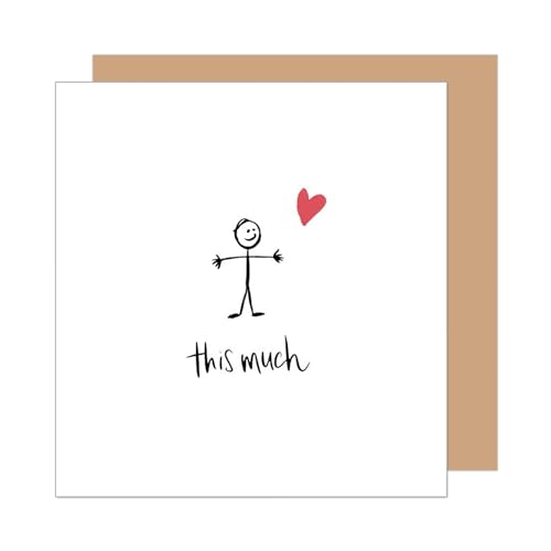 Edition Seidel Premium quadratische Geburtstagskarte mit Umschlag. Glückwunschkarte Happy Birthday Billet Karte für Mann Frau Freundin Freund Partner Liebe Humor (GQ382 SW025)