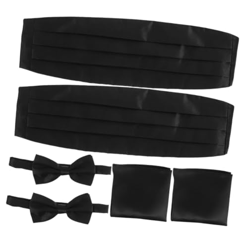 Set de Cummerbund y Corbata de Moño Negro para Hombre