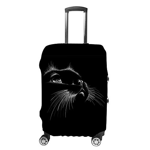 Housse de voyage en polyester résistant à l'eau motif chat pour bagages