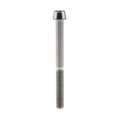 Image of Titanium Ti Bolt M5x9 16 18 20 25 30 35 40 45 50 55 60mm Tapered Head Screws Pack of 4 (M5x55mm, Normal Titanium)