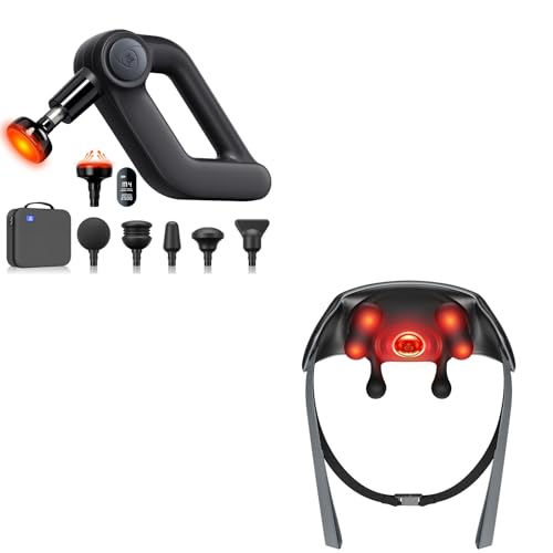 Image of BOB AND BRAD D5 Pro Plus Massage Gun with Heat and Shiatsu Neck Massager