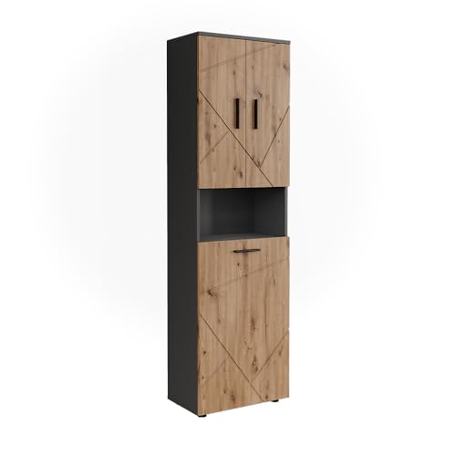 Vicco Hochschrank Anthrazit/Artisan Irma 50x172x30 cm...