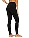 ccko High Waisted Leggings for Women with Pockets, Womens Workout Yoga Pants Stretch Tummy Control Legging, Black, XL