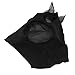 Funien Stretchable Horse Mesh Fly Mask with Ears Protection, Soft Horse Fly Mask for Radiation Resistance, Suitable for All Horses (Black)