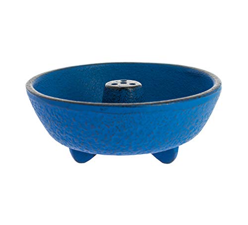 Iwachu INC29080BU Incensario Fuente, Hierro Colado de Japón, Azul Cover