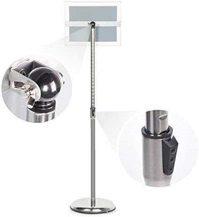 Miniatura 4 de Soporte de pedestal ajustable para póster con marco de póster para gráficos de 8.5 x 11 pulgadas, muestra vertical y horizontal (11 x 17 pulgadas,