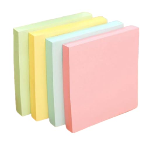 サムコス ポストイット 付箋 強粘着 メモ用紙 ノート 付箋紙 76×76mm 4色 300枚 メモ帳 手帳 便利 学生 オフィス 家庭 ギフトタブ 文房具用品(正方形 )