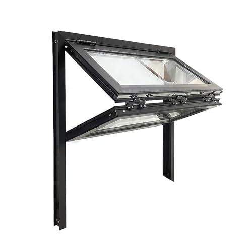 Ventana de servicio para cafeterías y floristerías con vidrio templado 2