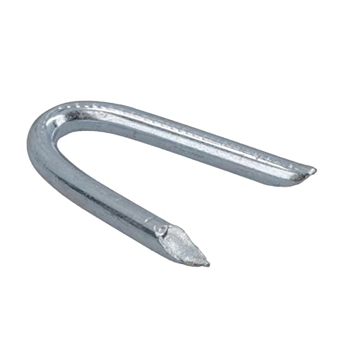 40mm U Nails galvanizados clavijas en U para alambres, cercos y mallas, paquete de 140 piezas miniatura 2