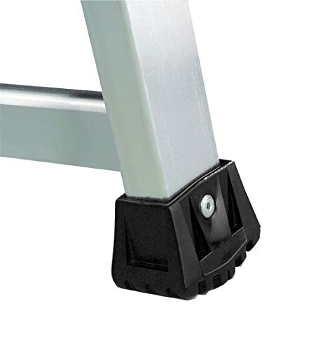 Svelt Svelt Scala Professionale a Doppia Salita in Alluminio – 5 Gradini + Piattaforma Portattrezzi, Gradini Saldati, Antisdrucciolo, Certificata