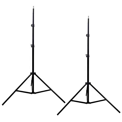 ライトスタンド 三脚 照明撮影用 2本キット 2.1m ストロボスタンド 写真 スタジオLive 用 アンブレラ ビデオライト ソフトボックス用 フラッシュスタンド 黒