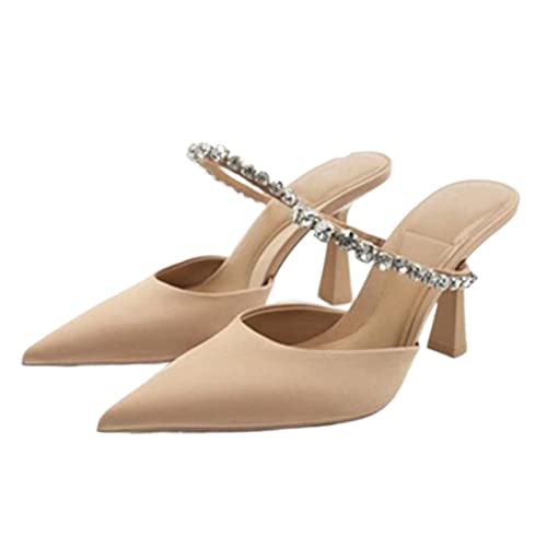 Chaussures à talons hauts pour mariages et soirées escarpins abricot chic