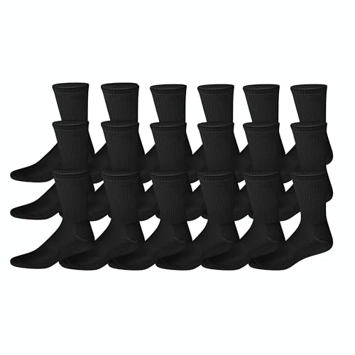 Image of Pure Cotton And Smell Free Men & Women Regular Formal Black Calf length combo Socks Anti-Slip | Sweat Absorbent | School socks | office socks | Sports | Running & Hiking