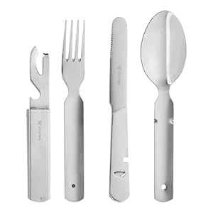 GRÄWE Campingbesteck 4-teilig Edelstahl Outdoor Set