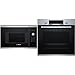 Bosch BEL523MS0 Microonde integrabile/ad incasso, 800 W, 20 l, colore: Nero & HBA534BS0 Forno Elettrico da Incasso 7 Programmi di Cottura in Acciaio Inox