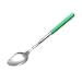 Produktbild Lukame Edelstahllöffel, Skalierbar Löffel Esslöffel Suppenlöffel Bbq Küchenhelfer Besteck für Dessert, Vorspeisen, Verlängert Sich von 23,5 cm Bis 70 cm (Grün)