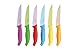 Excelsa Passione Color Set 6 Coltelli da Bistecca, Acciaio Inossidabile, Multicolore