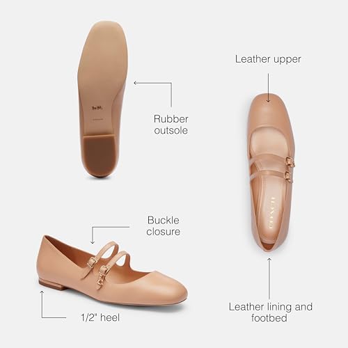 Coach Women's Whitley Leather Mary Jane Flat3