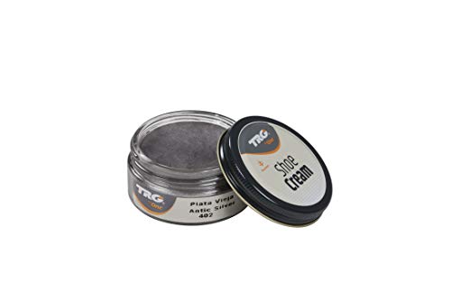 TRG The One Shoe Cream, Crema para cuero y cuero sintética, 402 Plata vieja, 50 ml