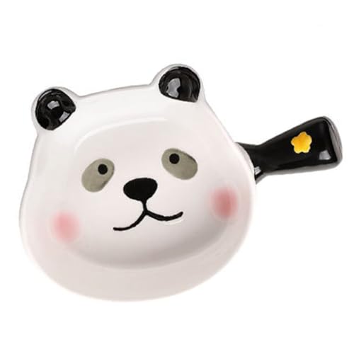 EXQUIMEUBLE 陶磁器製熊猫柄サラダボウル 多機能コンパクトディナーボウル 電子レンジ 食洗機対応 耐熱オーブン皿 おしゃれな日常用サラダ用品