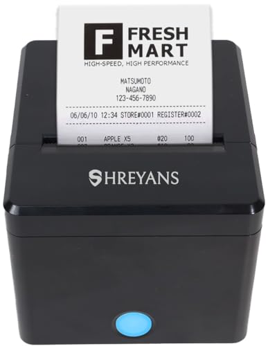 SHREYANS KP307 80mm Thermal Billing Printer with Auto Cutter (USB)