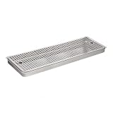 DimyFew Stainless Steel Drips Tray Rounded Corners Bar Accessory Dishwasher Kitchenware