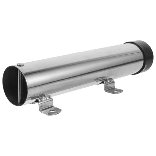 MUELODSIC Soporte para Caña de Pescar de Acero Inoxidable, Fijo para Yates 260x51 Mm, Portacañas Tubular Resistente al Agua Marina para Pesca en Barco y Kayak