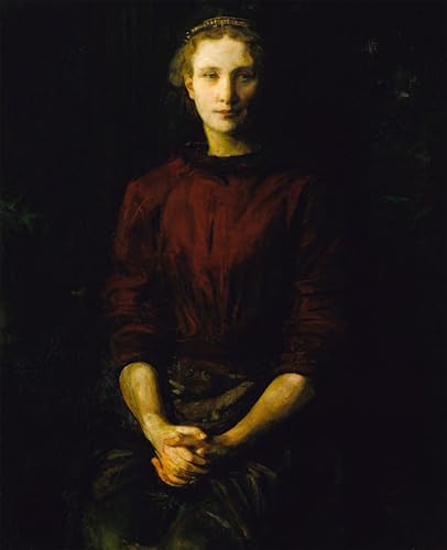 Tableau Portrait d'une dame Abbott Handerson Thayer Impression sur Toile 60x90cm