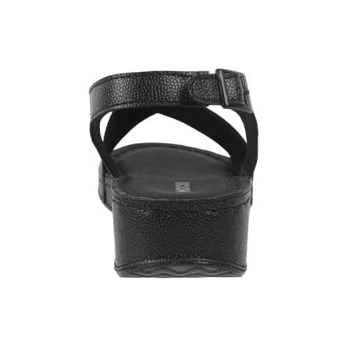 Image of Mochi Women Synthetic Leather Cross-Strap Comfort Sandal
