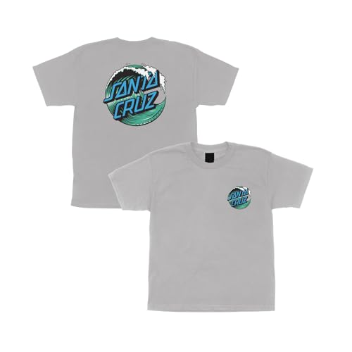 SANTA CRUZ Wave Dot S/S Midweight T-Shirt Ash Med Youth3