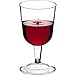 DecorRack 24 Wine Glasses, 6 Oz -BPA Free- Plastic Party Wine Cups, Perfect for Outdoor Parties, Weddings, Picnics, Stackable, Reusable, Disposable, Stemmed (Pack of 24)