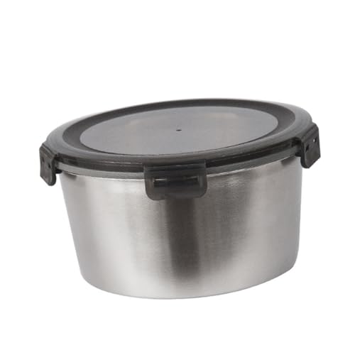 Toyvian Fiambrera Térmica de Acero Inoxidable Portátil para Almacenar Alimentos Plateada Contenedor Térmico para Alimentos Caja de Almacenamiento