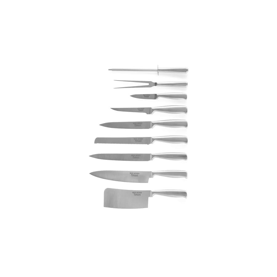 Ross-Henery-Professional-10-Piece-Premium-Stainless-Steel-Chefs-Knife-SetKitchen-Knives-in-Case Ross Henery Professional 10 Piece Premium Stainless Steel Chef's Knife Set/Kitchen Knives in Case