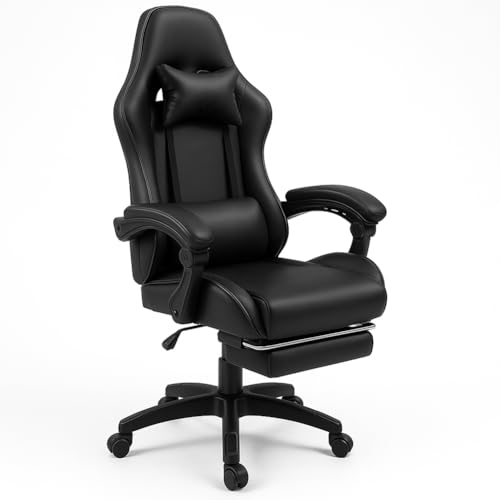 BAKAJI Sedia Gaming Poltrona da Ufficio Direzionale Ruote Girevole Sportiva Racer Direzionale Office...