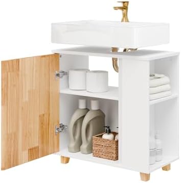 SoBuy Meuble sous lavabo Salle de Bain – Meuble sous Vasque avec ...