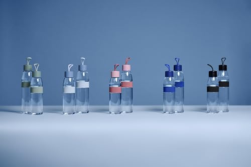 Mepal - Wasserflasche Ellipse - Wiederverwendbare Trinkflasche - Auslaufsichere - Geeignet für kohlensäurehaltige Getränke - BPA-frei - 500 ml - Nordic green